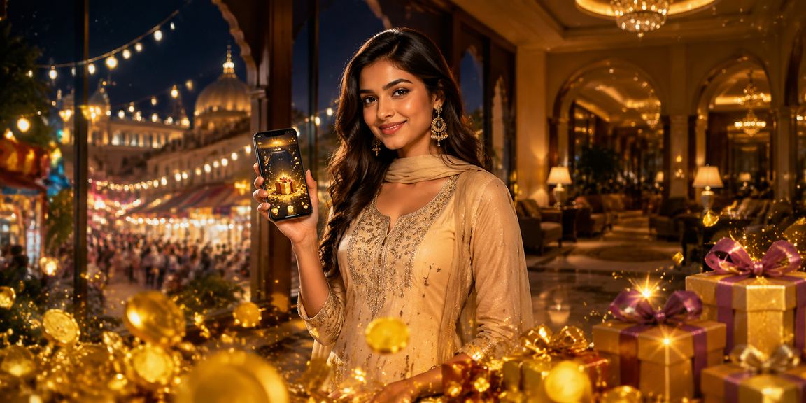 Indian player enjoying casino bonus app on mobile
